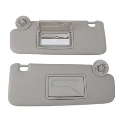 1 Pair Car Sun Visor UV Blocking Gray Left Right Sun Visor with Mirror for Chevrolet SONIC SPARK 2012-2020