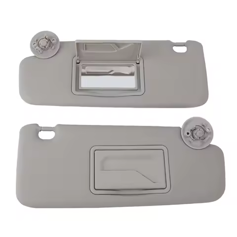 1 Pair Car Sun Visor UV Blocking Gray Left Right Sun Visor with Mirror for Chevrolet SONIC SPARK 2012-2020 MATIZ 2004-2017