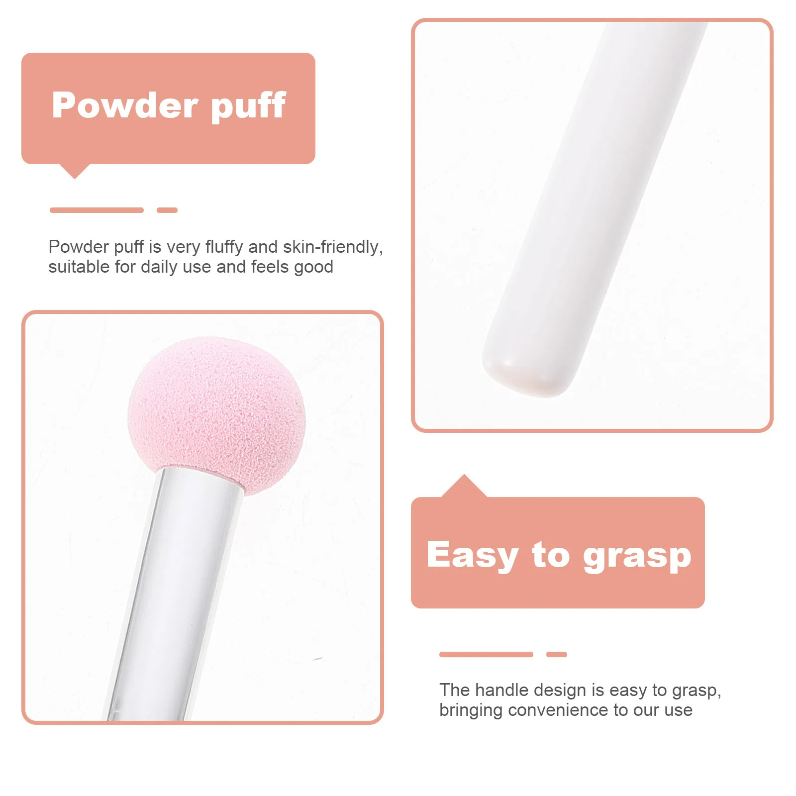 3Pcs Tragbare Make-Up Schwamm Puff Concealer Pinsel Weichen Pilz Kopf Schwamm Werkzeuge Trocken Nass Verwenden Gesicht Pulver Puff
