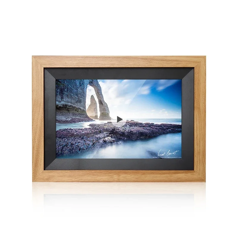 Digital Photo Frames Lcd Screen Digital Picture Frames Wood China 10.1"