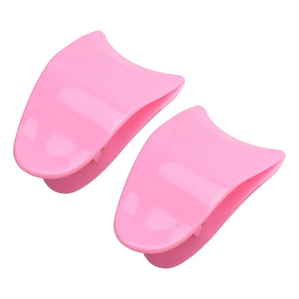 2Pcs Eyelash Applicator Moderate Elasticity Fake Eyelash Tweezer Curve Nip Makeup Fake Eyelash Extension Auxiliary Clip