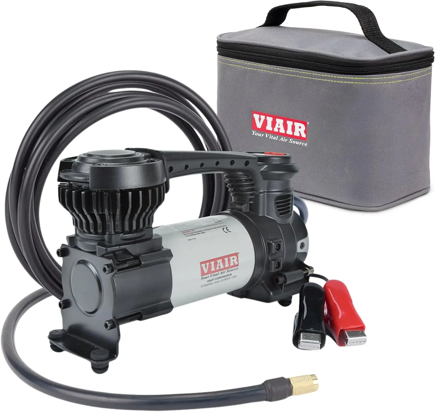 Digital EVC88P - Portable Air Compressor Tire Inflator for Car, Truck, SUV & RV | Preset Automatic Shut Off Feature | 12V Heavy