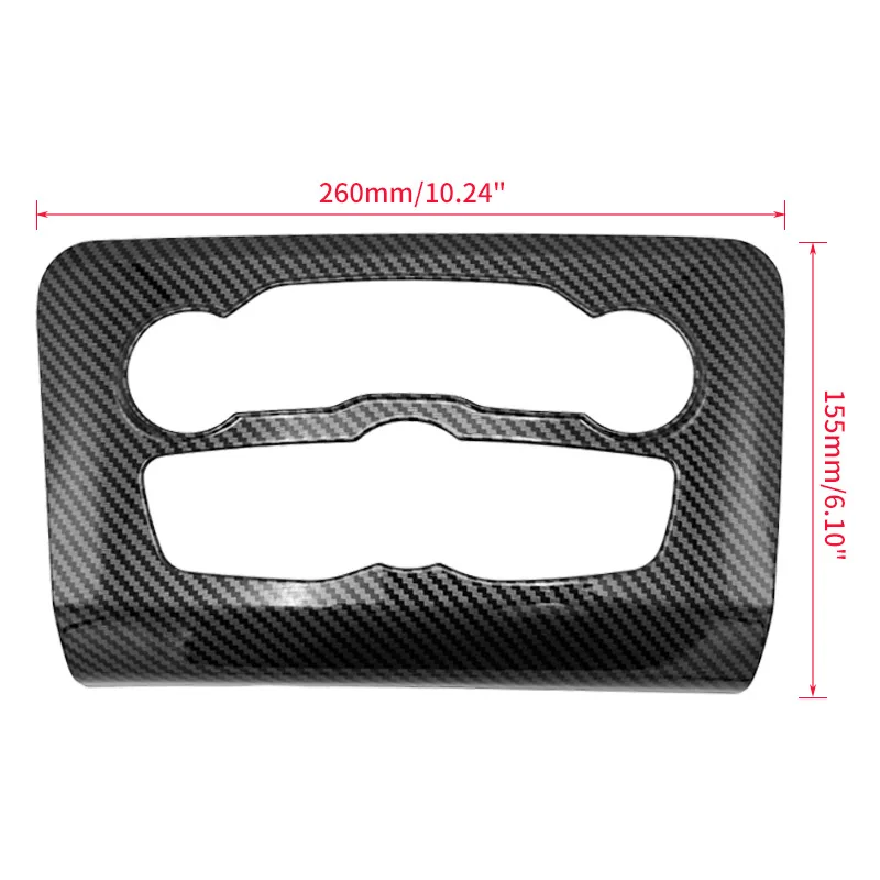 Central Control A/C Air Condition Panel Cover Trim For Dodge Charger 2016-2021 Carbon Fiber Look Interior Accessories