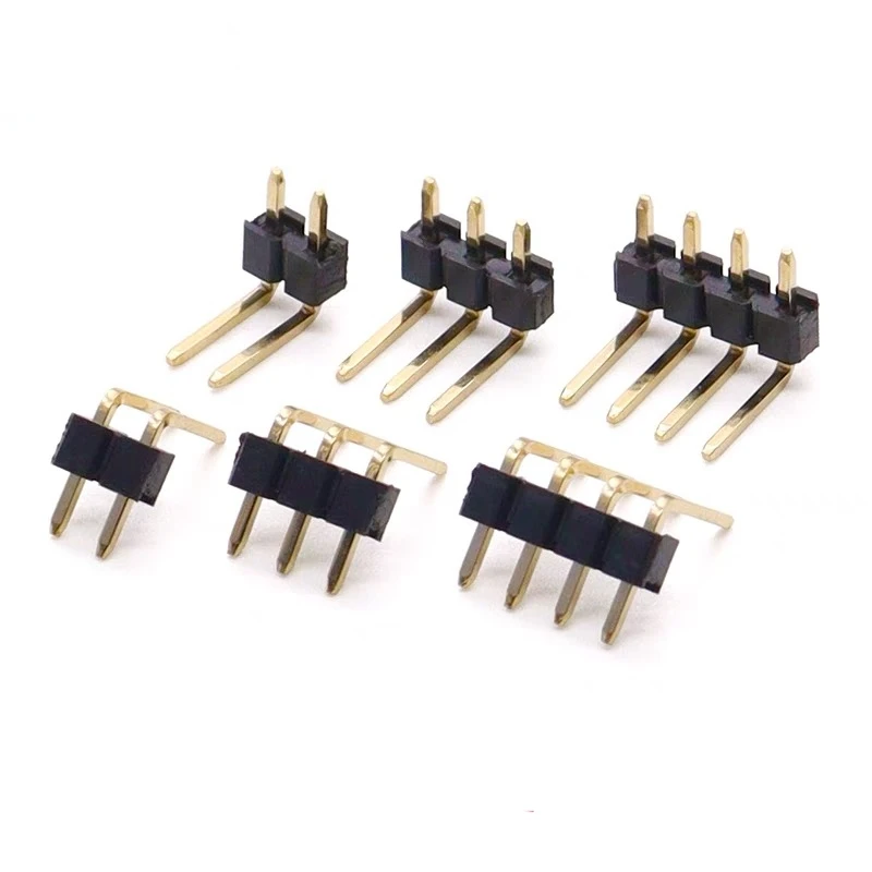 10Pcs 2.54mm SOP Female/Male1*2 3 4 5 6 8 10 12 15 20 40Pins Header Socket Solderless Single Row Pinheader Connector for DIY PCB