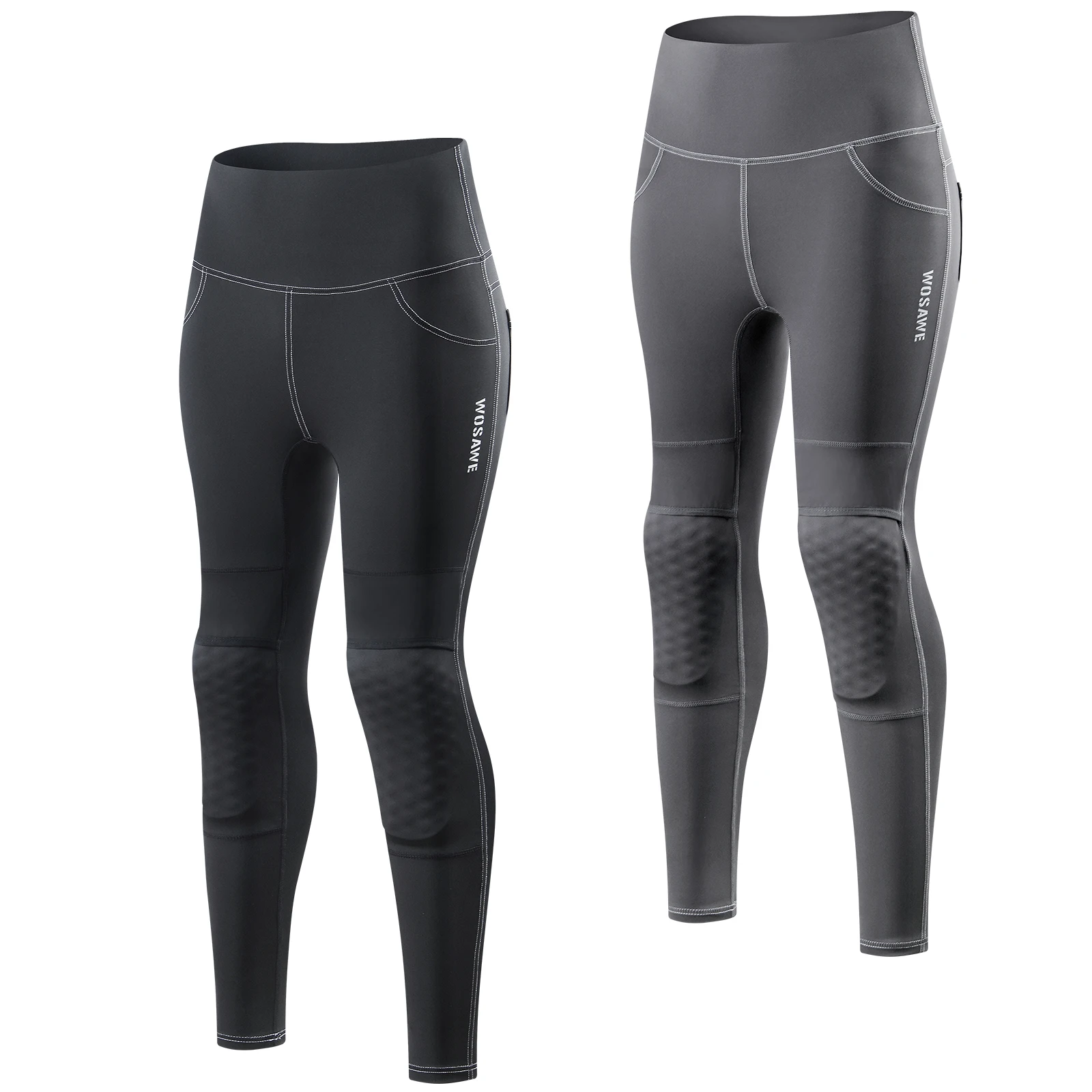 WOSAWE CE Level 2 Women Motorcycle Armor Pants High Waist Leggings Stretch Yoga Pants Gym Fitness Compression Butt Lift Pants