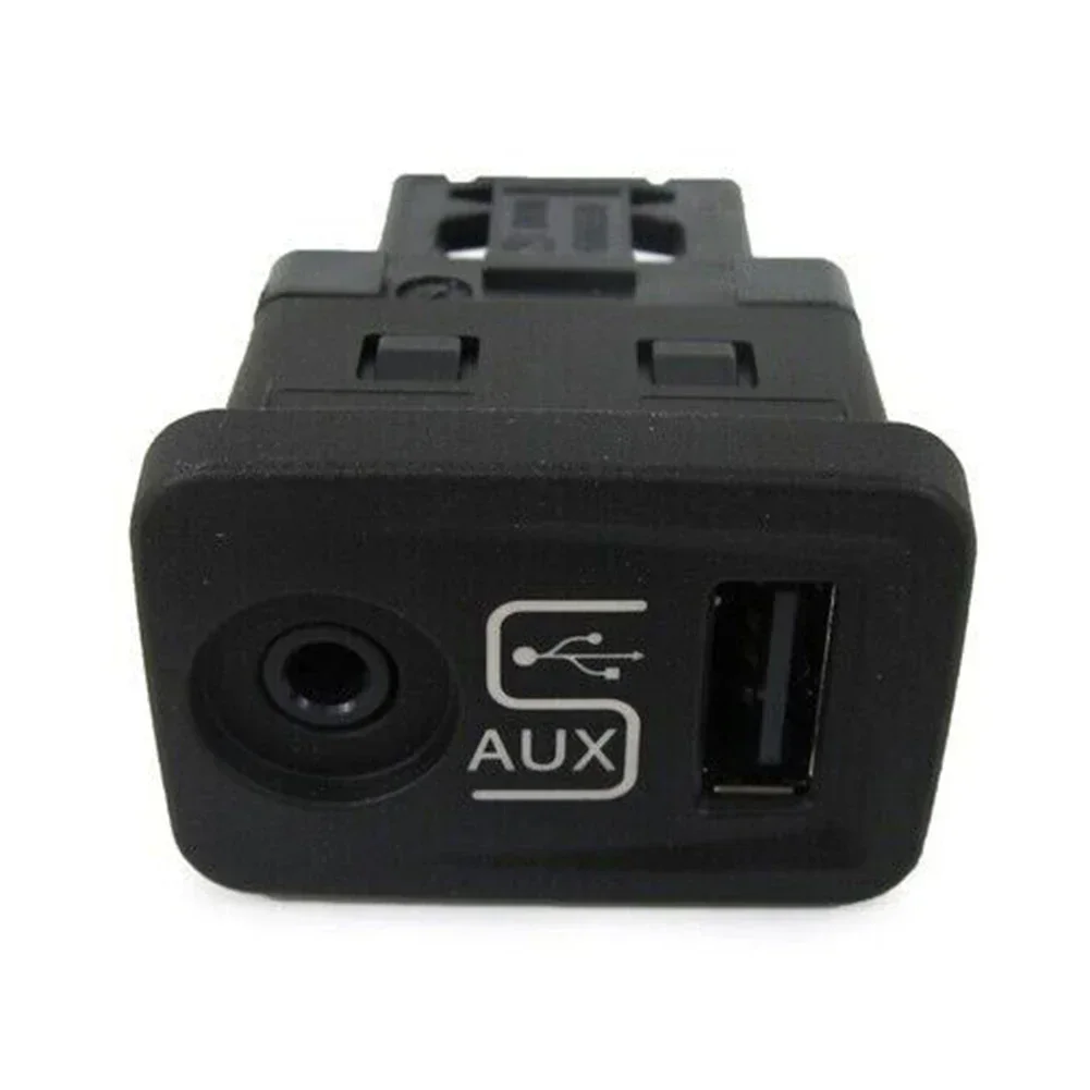 Upgraded Auxiliary Usb Port Socket for Fiat 500 2012 2014  Black Color  Higher Grade Electric Components  Perfect Fitment