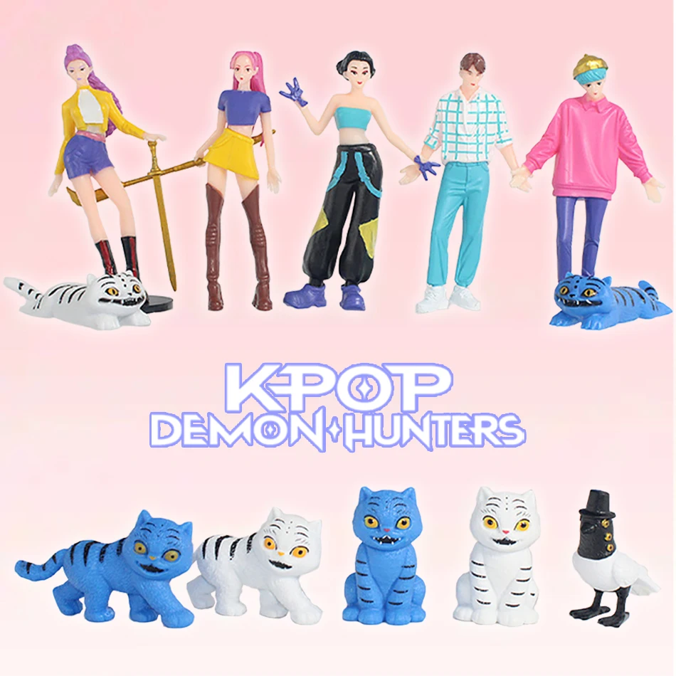 新しいK-POPデモンハンターズフィギュア漫画カワイイタイガールミミラゾイーアクションフィギュアPVCデスクデコレーションモデルドールおもちゃ子供ギフト