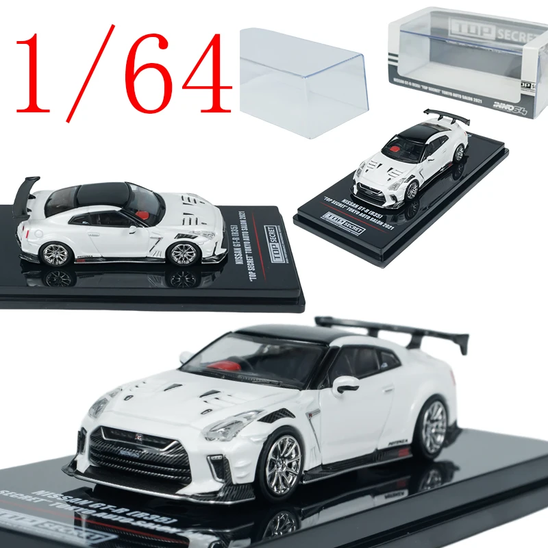 

INNO Diecast 1/64 Scale Nissan Alloy Model Cars Nissan GTR R35 TOP SECR ET 2021 Play Vehicles Toys for Boys Gift Original Box