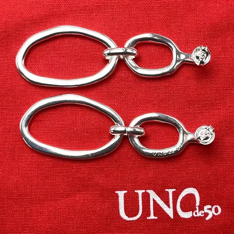 2023 UNOde50 earring Espanha Alta Qualidade Criativo Exquisite Brincos Geométricos Das Mulheres Romântico Jóias Gift Bag