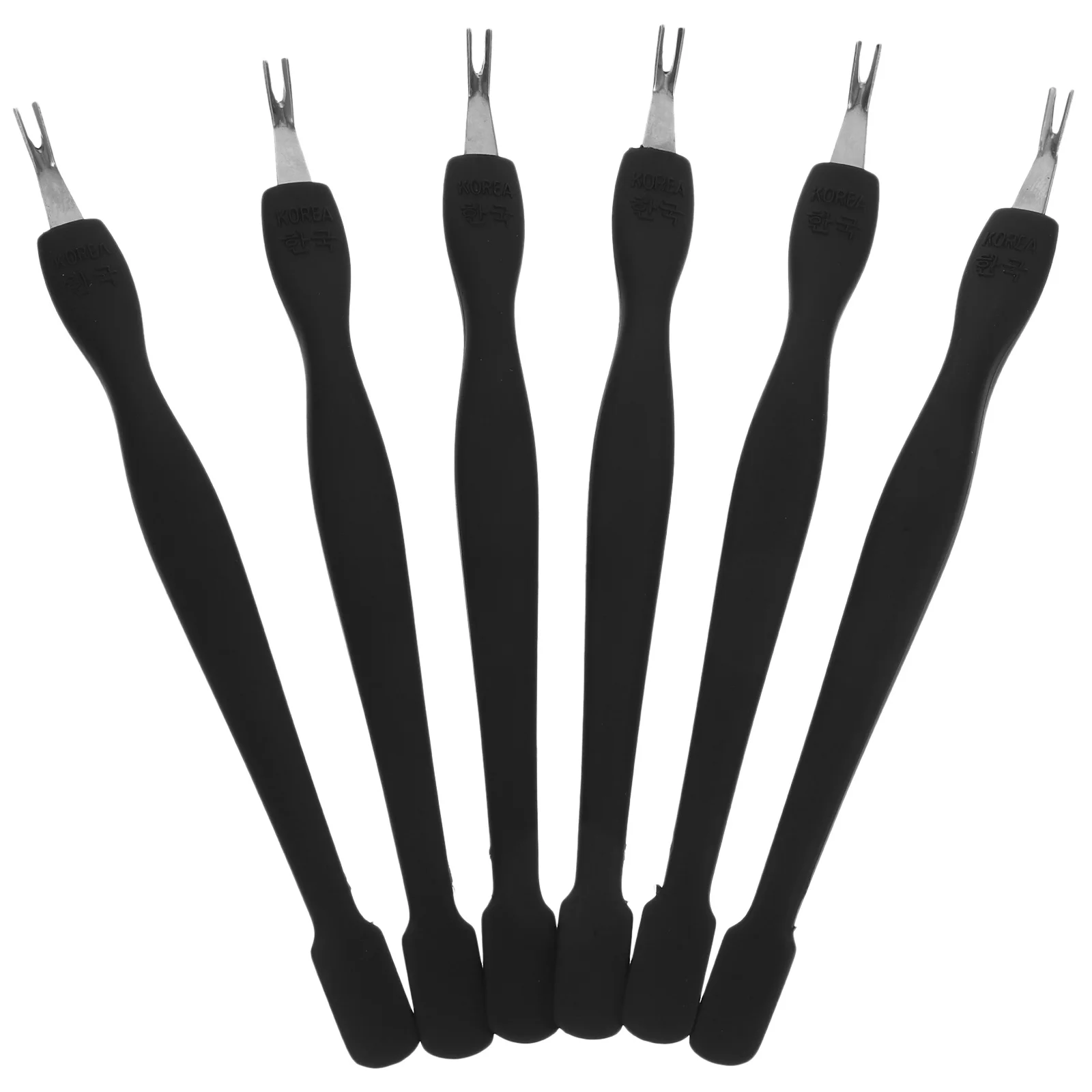 Ferramenta empurradora de pele morta, empurrador de cutícula para manicure, cuidados com a arte do prego, acessório profissional de suprimentos para salão de beleza, 6 peças