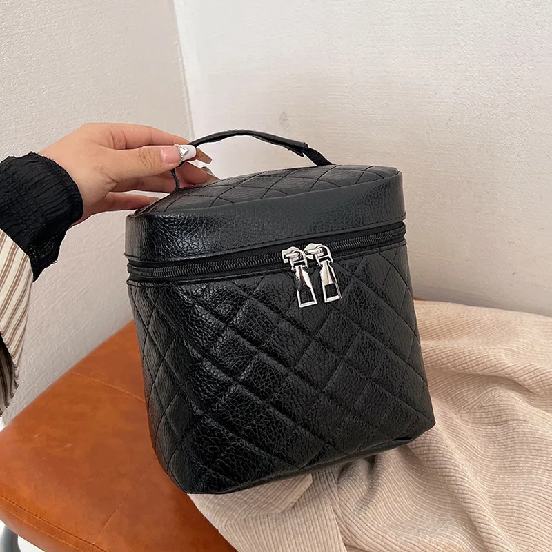 

Вместительная портативная косметичка на молнии, органайзер для макияжа, дорожная сумка для хранения туалетных принадлежностей