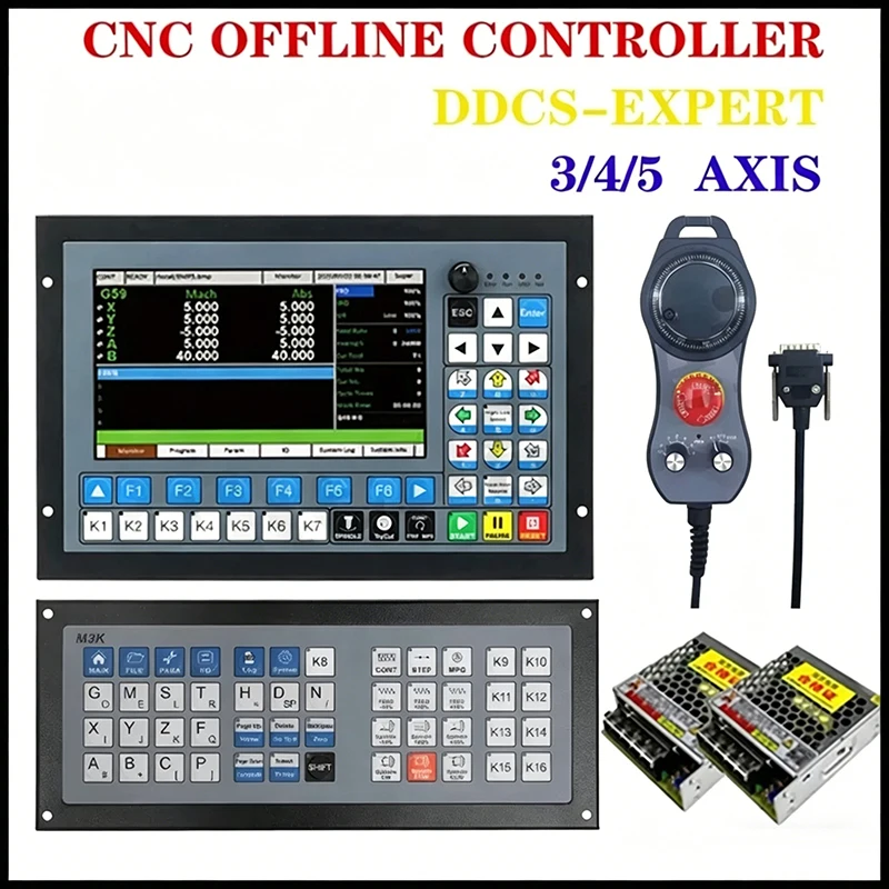 3 4 5-Axis DDCS Expert CNC Offline Motion Controller Kit for Engraving Milling Machines and Lathe Accessories