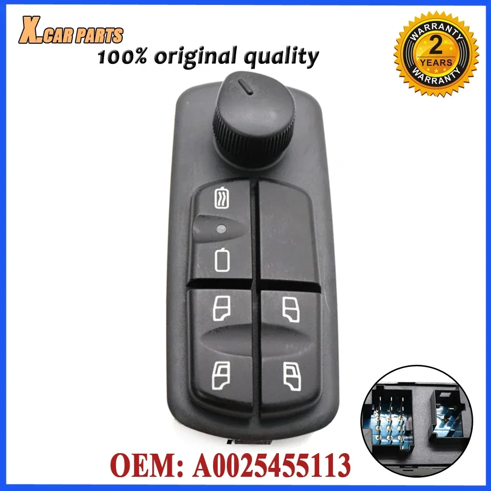 Car Electric Power Window Master Main Control Lifter Switch A0025455113 For Mercedes-Benz Truck Axor & Atego