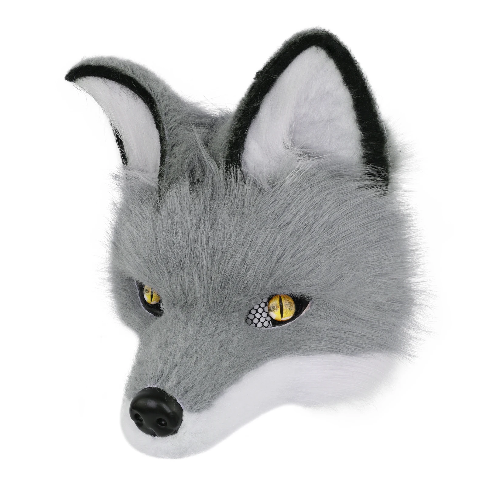 Wolf Mask Half Face Animal Dog Fox Werewolf Masks for Halloween Party Cosplay Costume Props