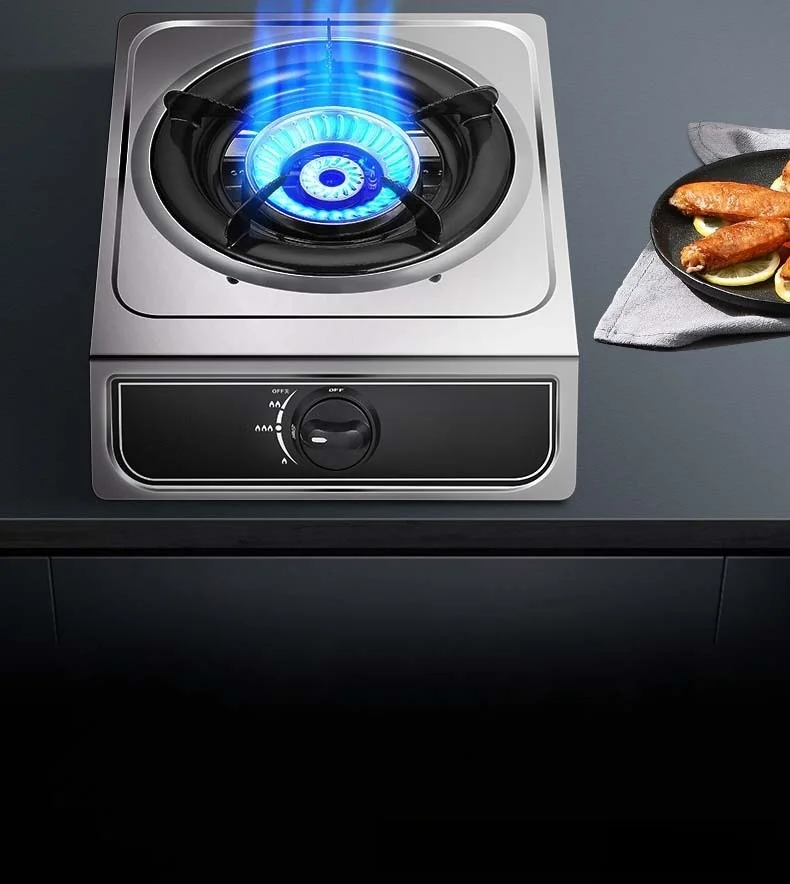 Gas stove single liquefied gas desktop  natural gas household high flame stove energy-saving single eye Cooker
