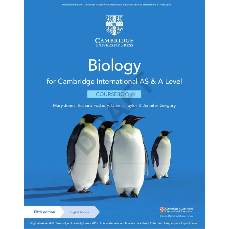 

Биологический довод Cambridge International AS A Level с цифровым доступом, 2 года, 5 дюймов, Дженнифер Грегори, 9781108859028