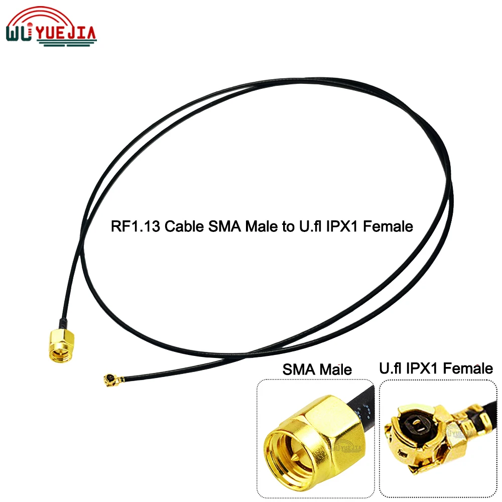 1Pcs RF113 IPX-1 Female Jack to SMA Male Female Jack Connector U.fl-IPX-Compatible Coax Jumper WIFI 3G 4G 5G Extension Cable