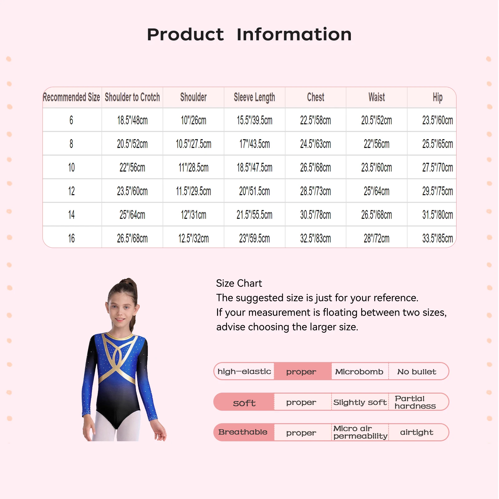 أطفال بنات يوتار الجمباز الإيقاعي الباليه الشكل التزلج أداء الرقص زي طويل الأكمام الراين التدرج ارتداءها