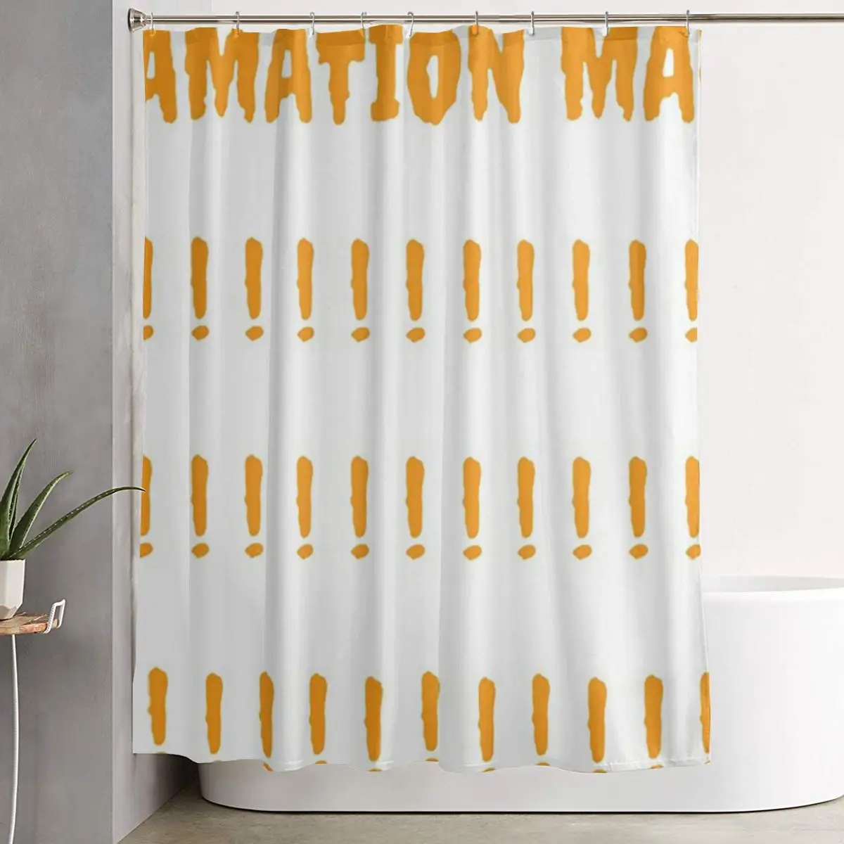 

Водонепроницаемые полиэстеровые шторки для ванной комнаты с крючками: «Внимание! Впереди душ!»