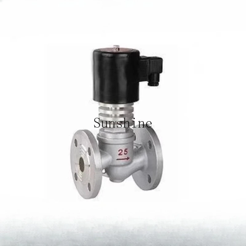 

ZCG-16P stainless steel flanged solenoid valve with heat sink high temperature steam heat transfer oil