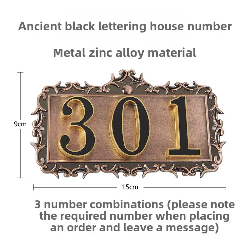 address plate  number stickers  house sign  house number plate Electroplating process  name plate house number outdoor
