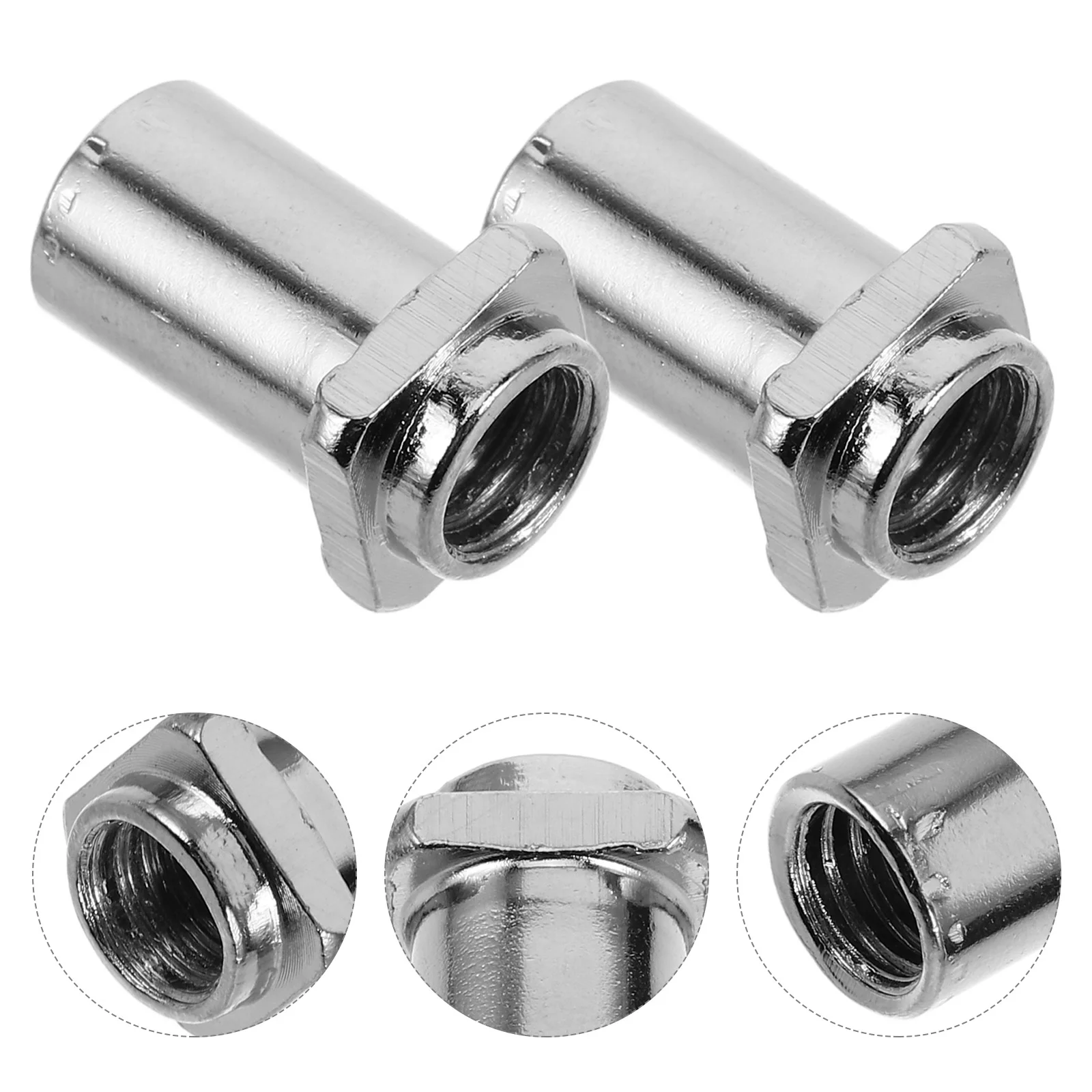 

Drum Screw 0.6x1.5cm Silver Plated Iron Snare Accessories Performance Easy Installation Stable Support Tom Lug