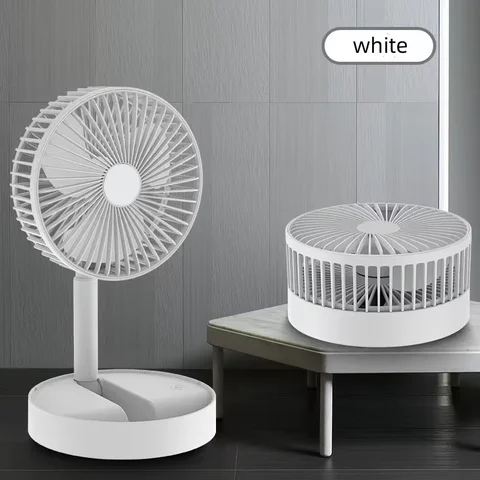 Hot Portable Foldable Desktop Fan USB Type-C Rechargeable Battery 3 Speed Ultra Quiet Fan for Home Office Bedroom Dorm Mini Fan
