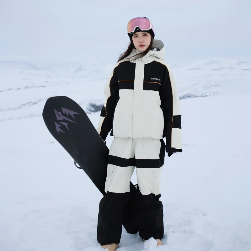 

2026 New Women Skiing Suits Windproof Warm Waterproof Hooded Zipper Adult Ski Sets Men Breathable Outdoor Sport Snowboarding Set