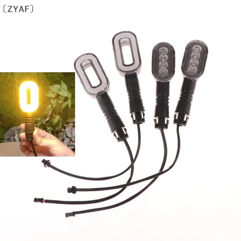 [2 قطعة دراجة بدوره إشارة القرن الضوء الخلفي 36 فولت/48 فولت/60 فولت/72 فولت الدراجة ضوء مصباح تحذير خنق كهربائي دراجة نارية سكوتر أجزاء #4