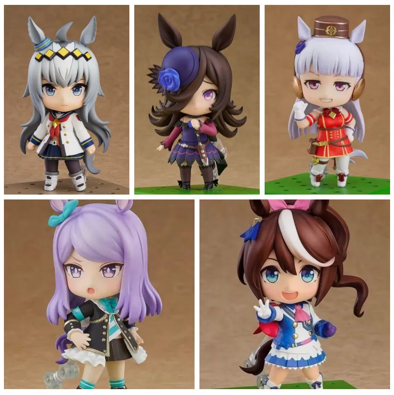 10 سنتيمتر Umamusume جميلة ديربي عمل أرقام أنيمي الأرز دش توكاي تيو أوغوري قبعة الذهب السفينة البلاستيكية نموذج ألعاب الدمى الشكل الهدايا