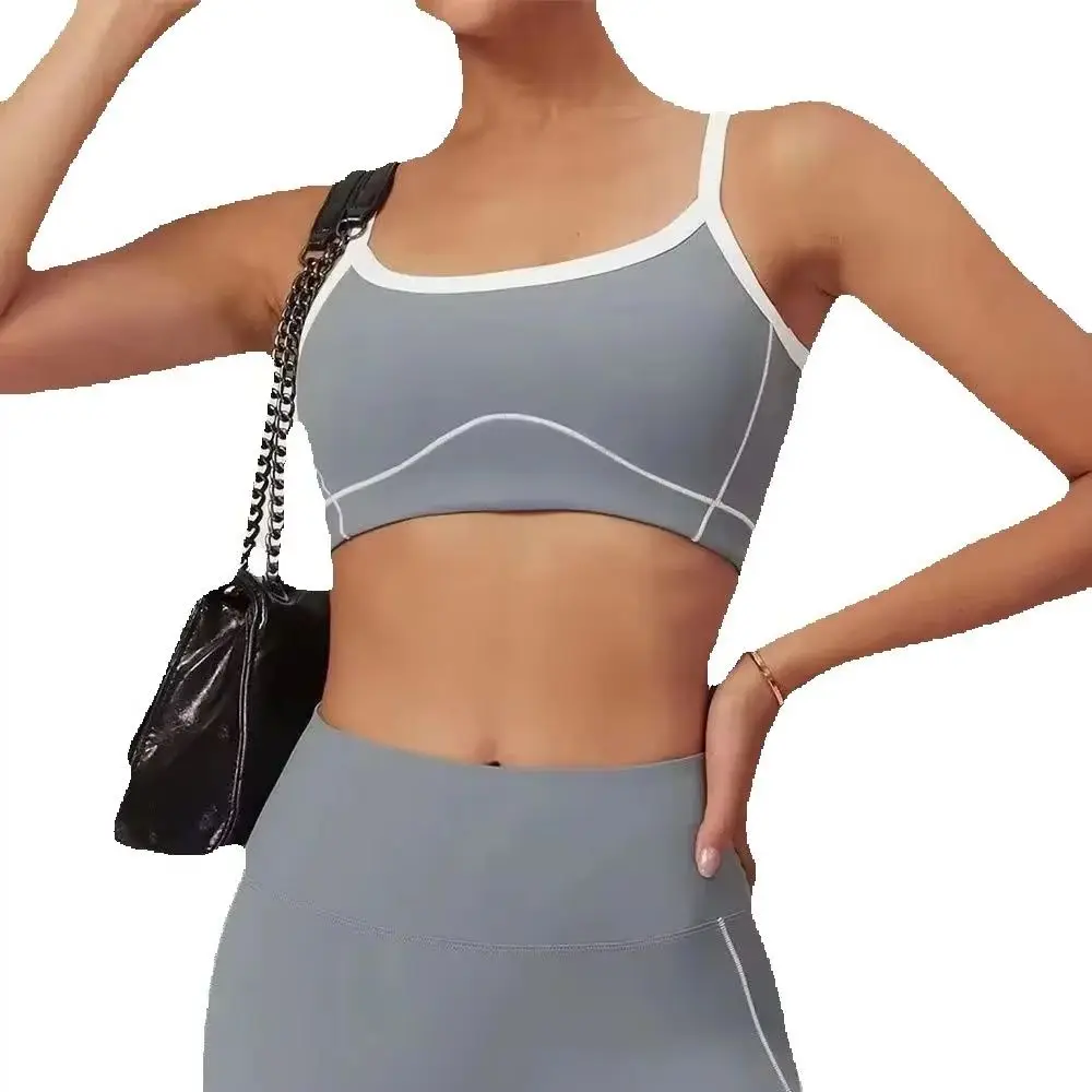 

Women Breathable Sports Underwear Shockproof Crop Anti-sweat Fitness Top Women Yoga Push up Sport Gym Workout Top Soft Bra