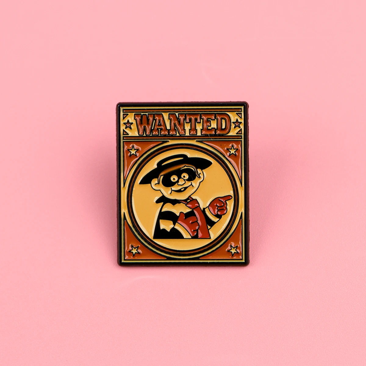2pcs Cute Boy Enamel Pin Set Retro Cartoon Wanted Brooch for Backpack Lapel Funny Fast Food Badge Gift for 90s  Fans