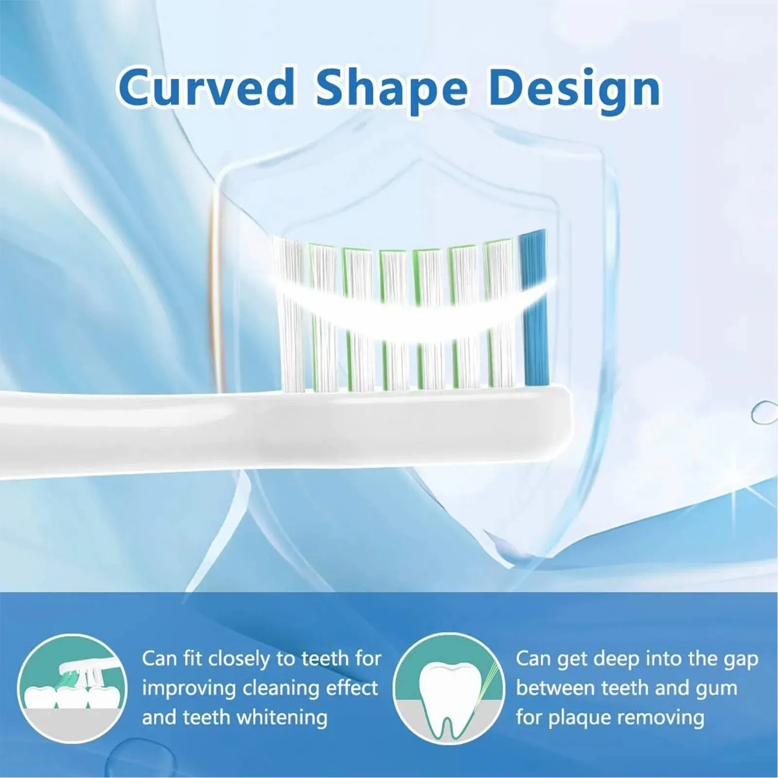 Cabeças de escova de dentes de substituição para philips sonicare capa saúde aoremon hx7022 parafuso-on médio ajuste cabeças de escova de dentes elétrica