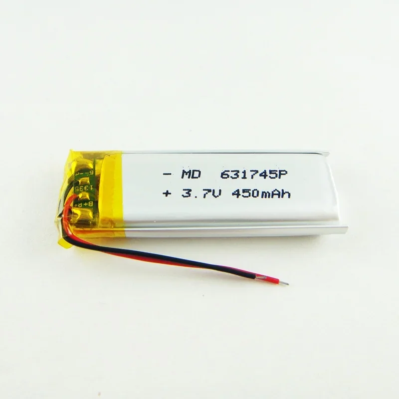 Новый коричневый литий-полимерный аккумулятор 3,7 В 631745   450 мАч, ручка для записи, аккумуляторная литий-ионная батарея, хороший A