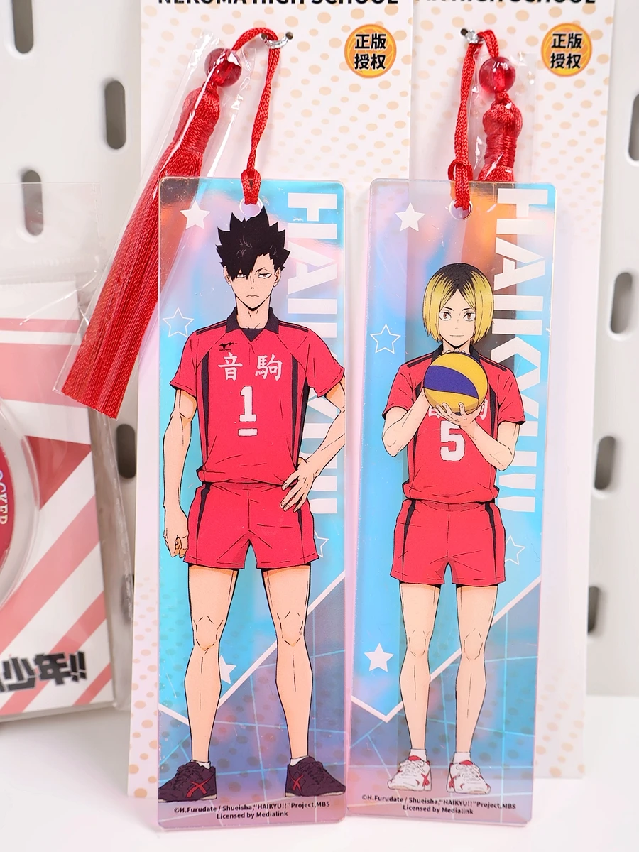 Anime Haikyuu!! Kozume KenmaTetsurou Kuroo Cosplay  Acrylic Bookmark Pendant  Ambitus Gift