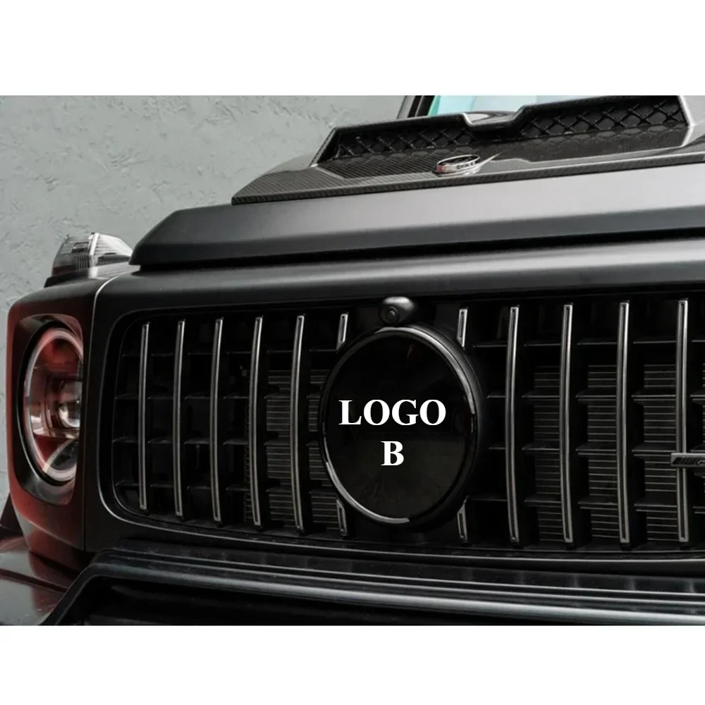Front Bumper Grille Emblem Badge Decorative Logo Fit for G Class W463A G63 2019 and Up