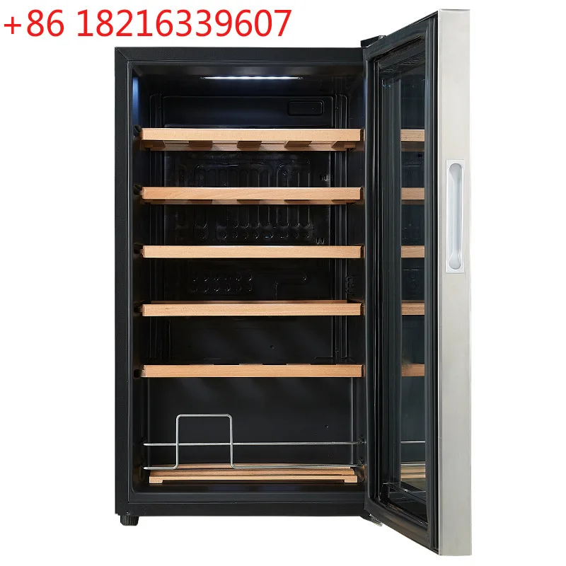 خزانة النبيذ ذات درجة حرارة ثابتة OEM حاشية من الفولاذ المقاوم للصدأ، كمية كبيرة، سعر ممتاز، مبرد بالهواء وخالي من الصقيع #1