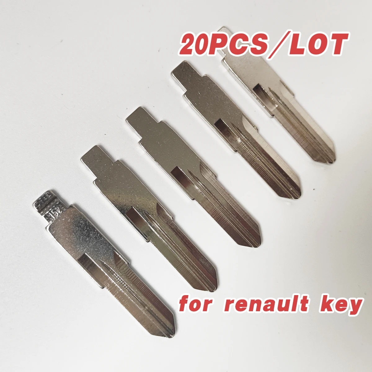 10pcs 20pcs Remote Key Blade KD VVDI Uncut Flip Blank LISHI VAC102 #152 For Renault Megan Dacia Clio Duster Replacement part