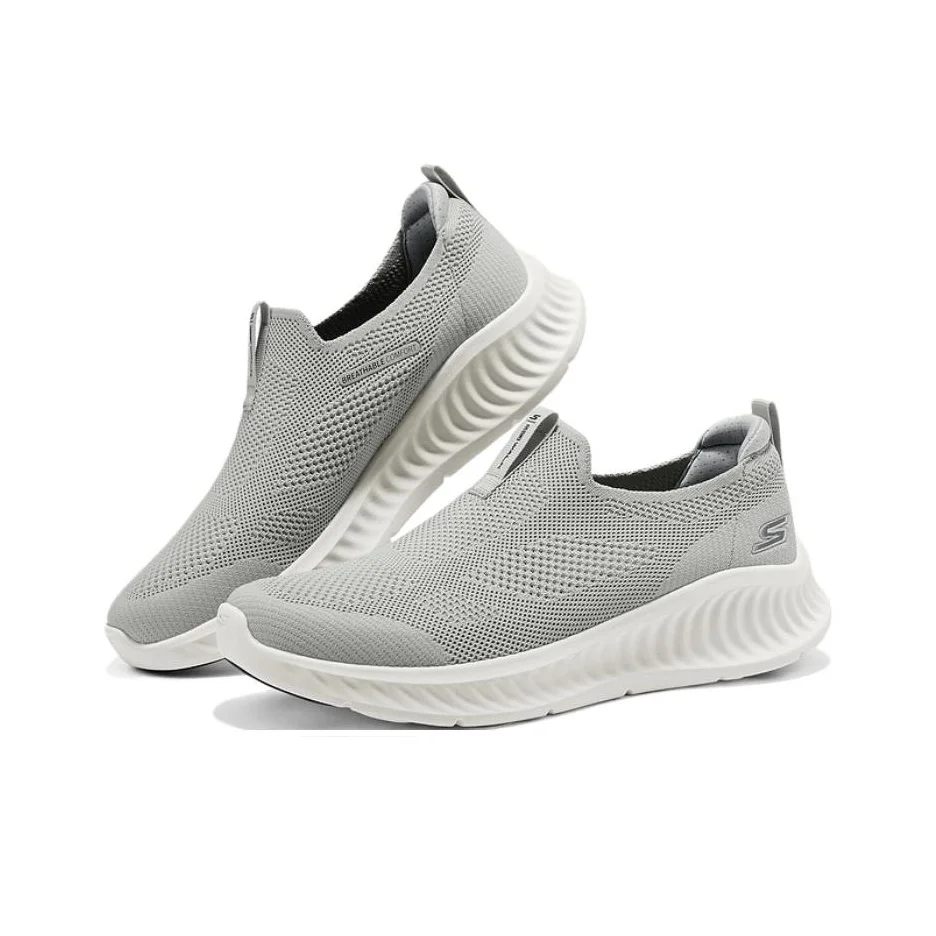 Skechers MEN'S GO WALK Low top Walking Shoes Men's Light Gray 216870-LTGY view 4