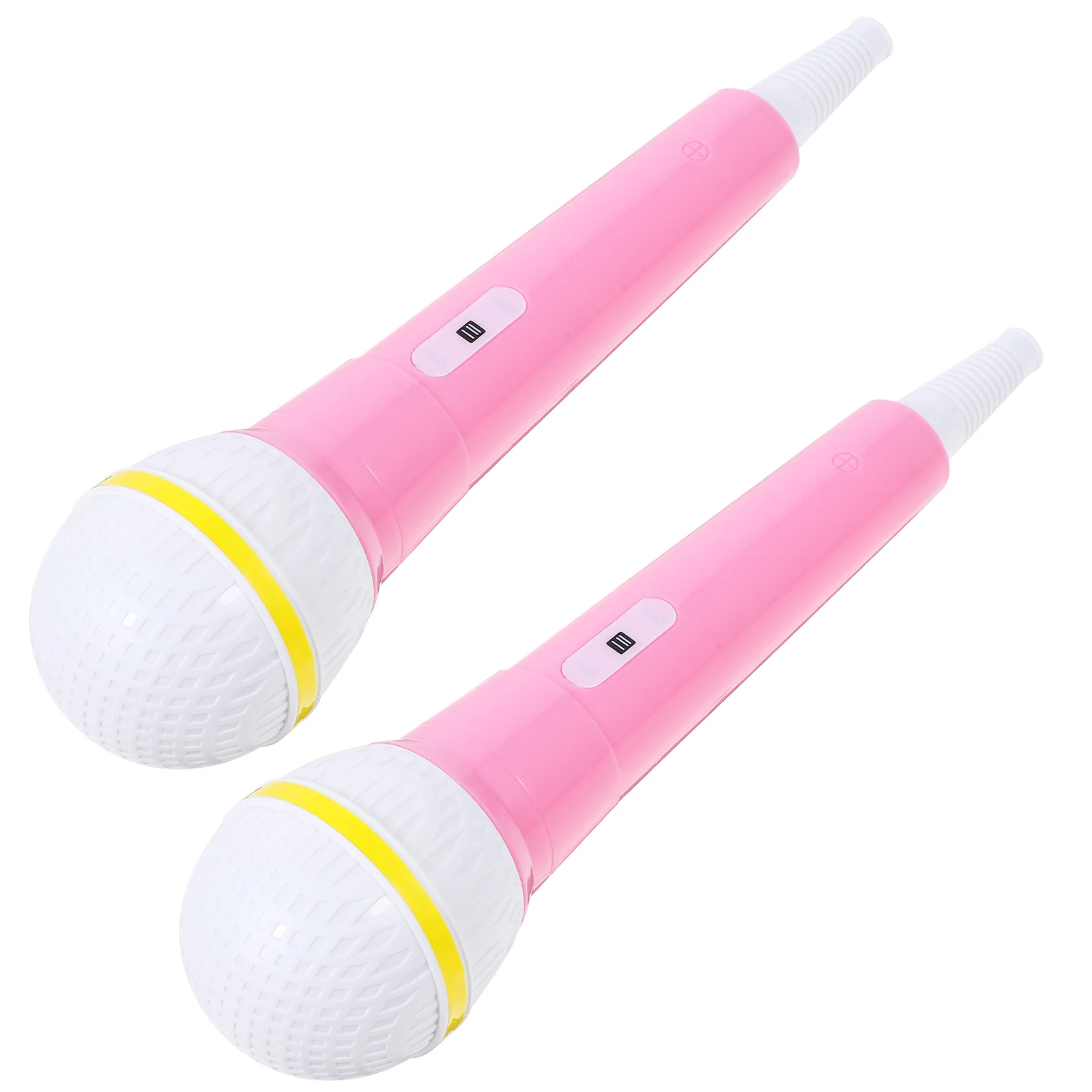 

2 Pcs Pretend Play Pretend Play Microphone Toy Realistic Simulated Safe PVC Party Birthday Camping Novelty Toy