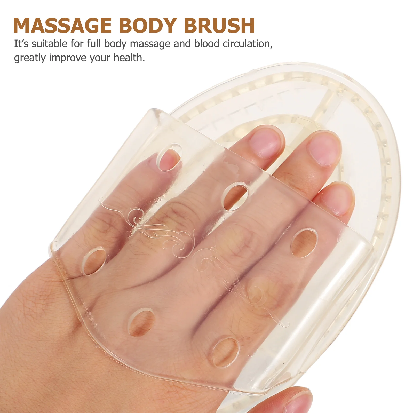 

2pcs Plastic Body Handheld for Neck Back Foot Legs Muscle Portable Relaxation Leg Massage Brush Massage Brush Tool