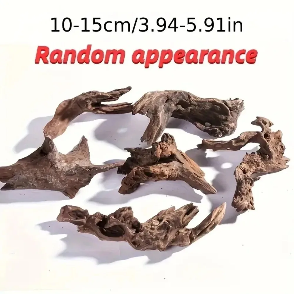 10-15cm Natural Driftwood Aquarium Decoration Premium Wooden Fish Tank Ornament For Aquatic Plants Aquarium Decor Supplies