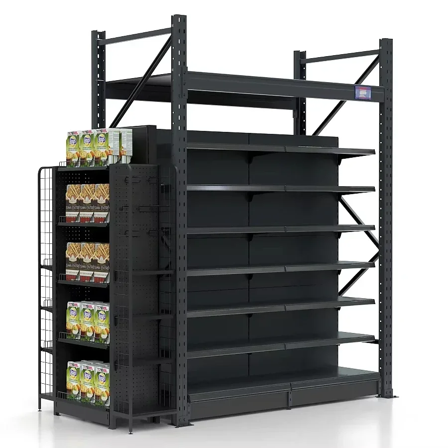

outstanding Available White Metalltic Warehouse Rack Supermarket Convenience Store Display Shelves Display Racks