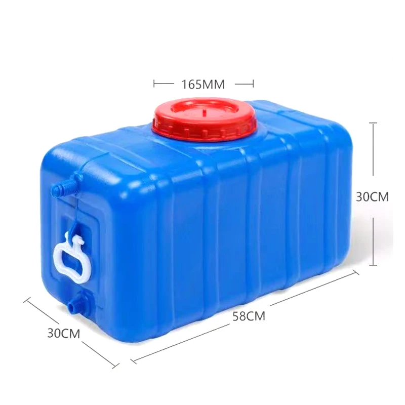 50L/75L Portable Large Capacity Water Storage Tank Drink Container Camping Water Storage Tank for RV Emergency Travel Horizontal - view 4