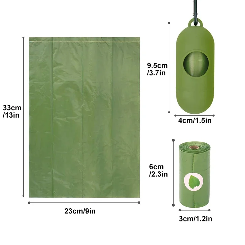 Biodegradable Dog Poop Bags | Eco Friendly Waste Bags | Outdoor Dispenser | Compostable & Degradable