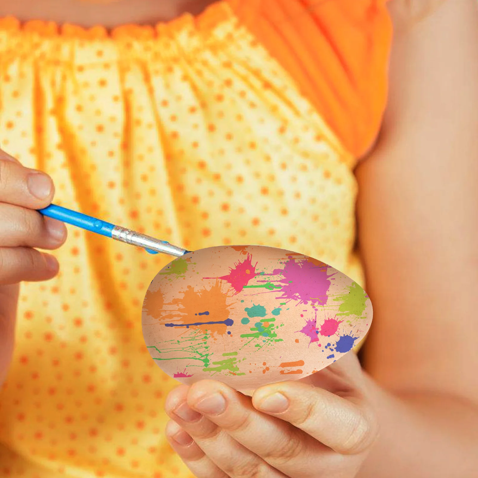 15pcs Decorative Wooden Unfinished Vase Filler Craft Fake Simulation Egg Decor Egg Props Simulation Decorations