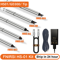 FNIRSI HS-01 Soldering Tip FM65-BC2 B2 ILS KR K65 with Type-C Cable 65W Charging Head