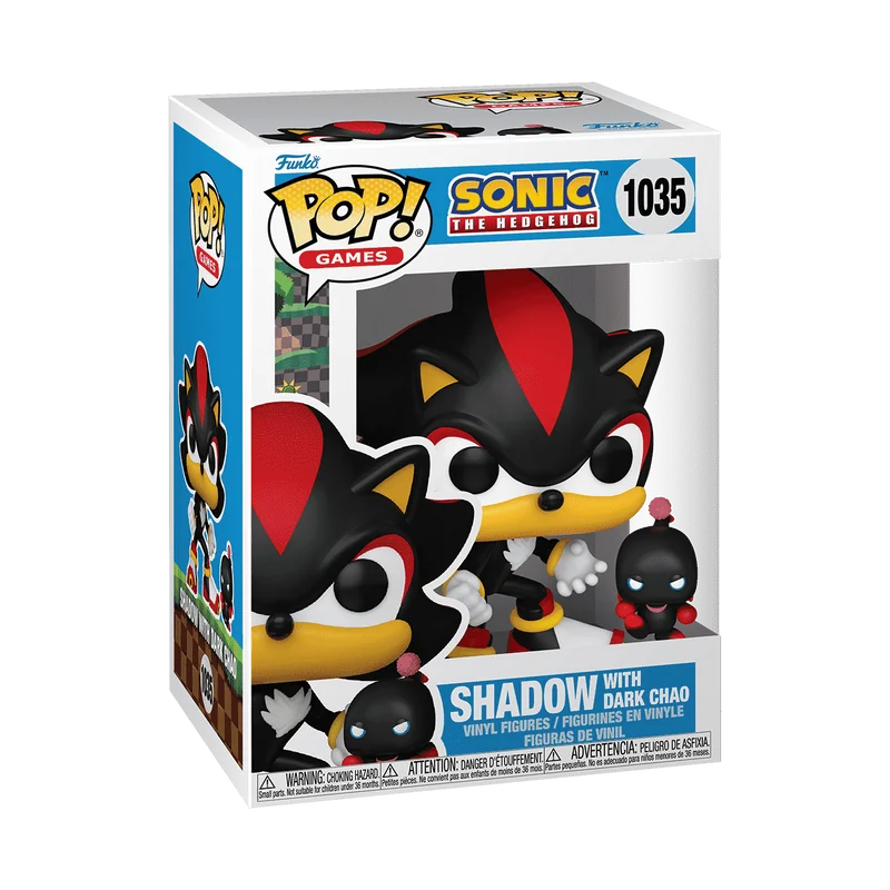 Funko Pop Sonic The Hedgehog Shadow The Hedgehog Game Model Figure Figurine Boys Toy Collectibles Doll Ornament Children Gifts