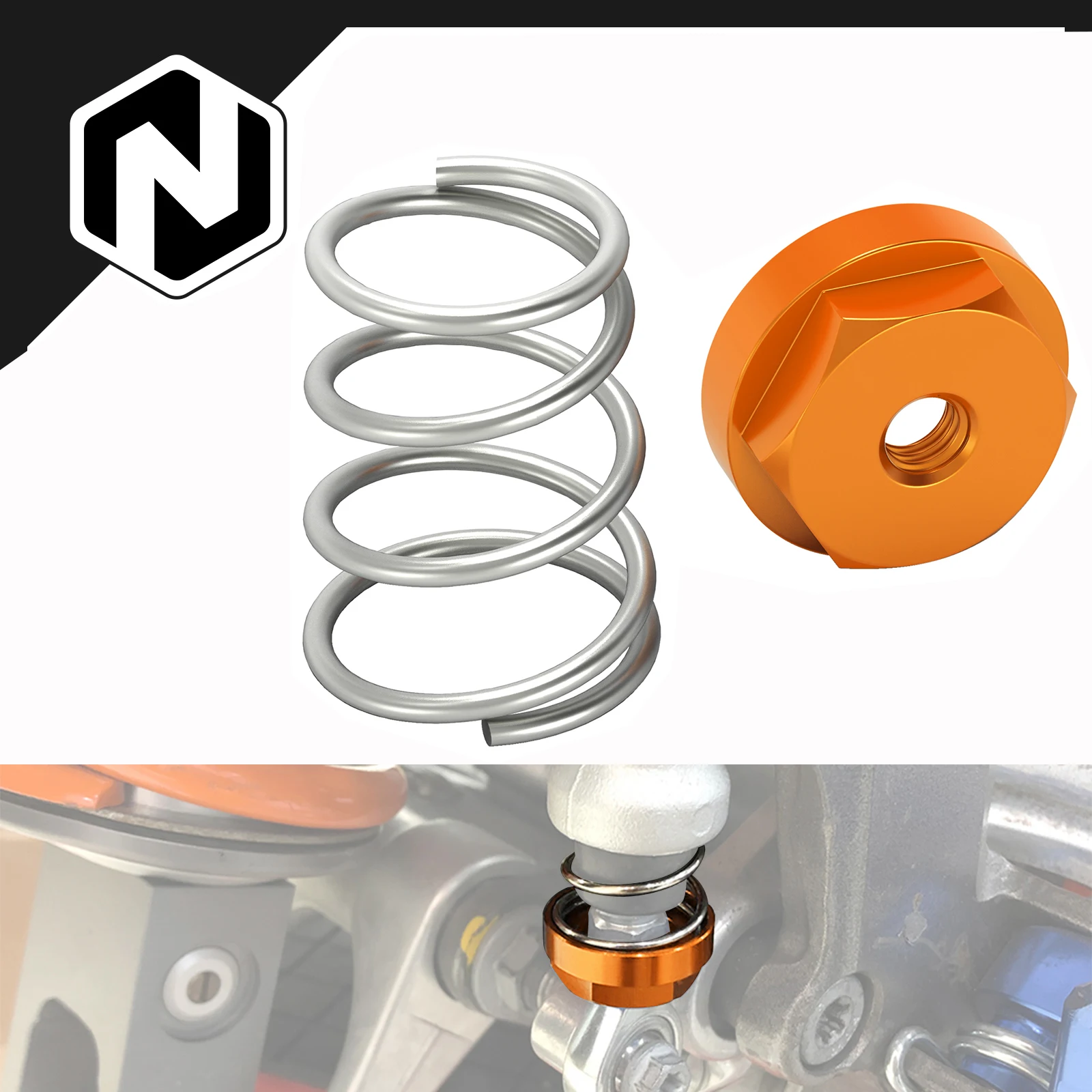 NICECNC For KTM EXC 300 2003-2025 Rear Brake Return Spring Kit SX 125 SX-F 450 EXC-F 350 XC-W 500 TPI SIX DAYS FACTORY EDITION