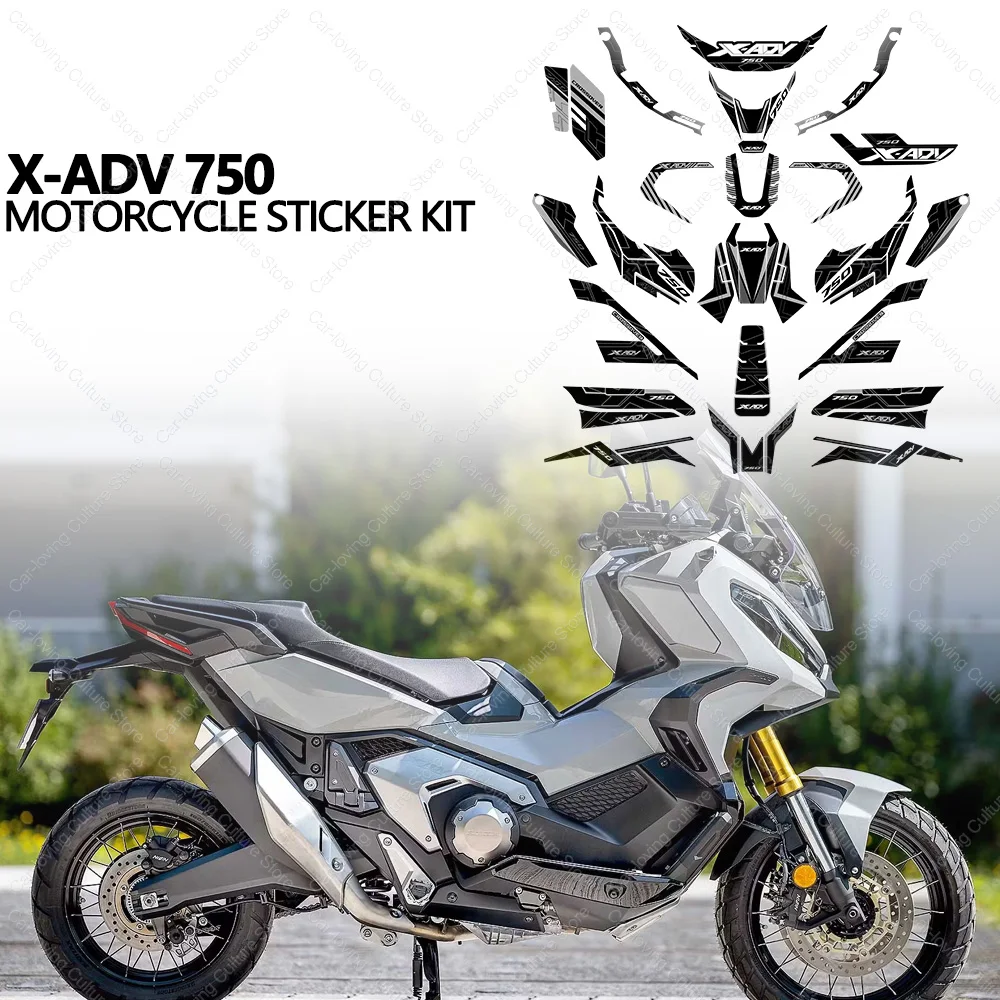 

Motorcycle Waterproof Protection Sticker Tank Pad Stickers kit 3D Epoxy Resin Protective Sticker For x-adv 750 X-ADV750